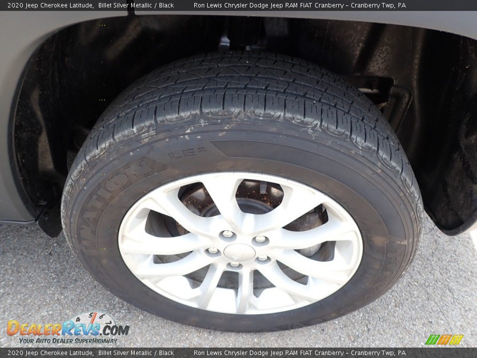 2020 Jeep Cherokee Latitude Billet Silver Metallic / Black Photo #10