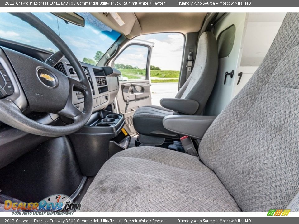 2012 Chevrolet Express Cutaway 3500 Commercial Utility Truck Summit White / Pewter Photo #18