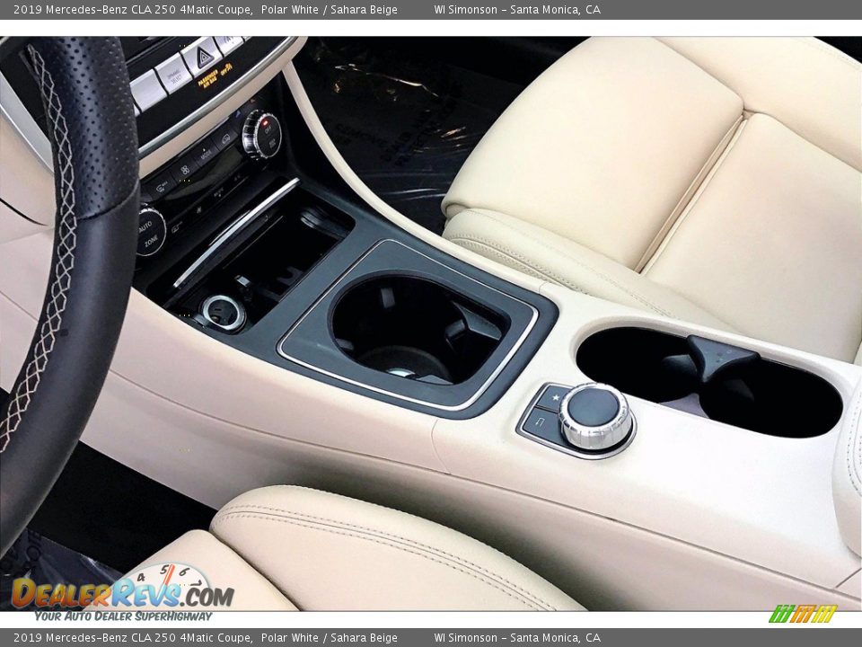 2019 Mercedes-Benz CLA 250 4Matic Coupe Polar White / Sahara Beige Photo #17