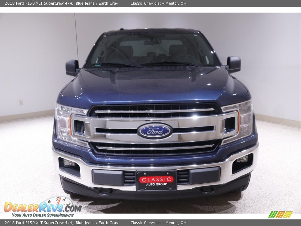 2018 Ford F150 XLT SuperCrew 4x4 Blue Jeans / Earth Gray Photo #2