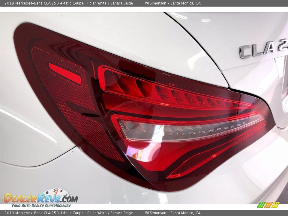 2019 Mercedes-Benz CLA 250 4Matic Coupe Polar White / Sahara Beige Photo #29