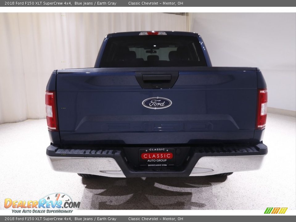 2018 Ford F150 XLT SuperCrew 4x4 Blue Jeans / Earth Gray Photo #17