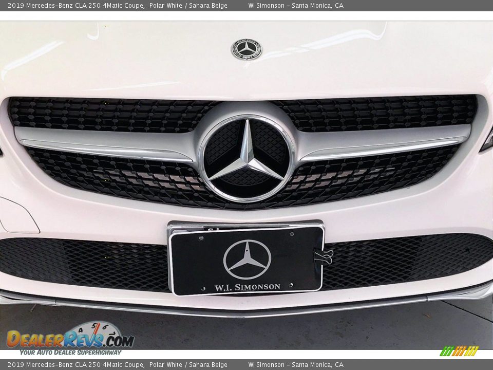 2019 Mercedes-Benz CLA 250 4Matic Coupe Polar White / Sahara Beige Photo #30