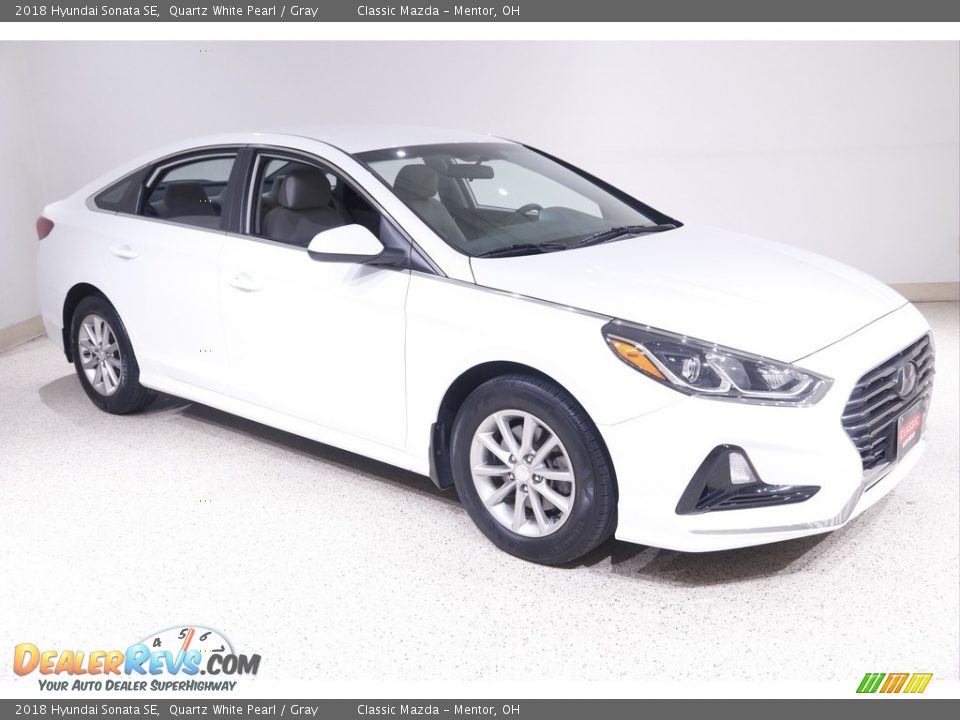 2018 Hyundai Sonata SE Quartz White Pearl / Gray Photo #1
