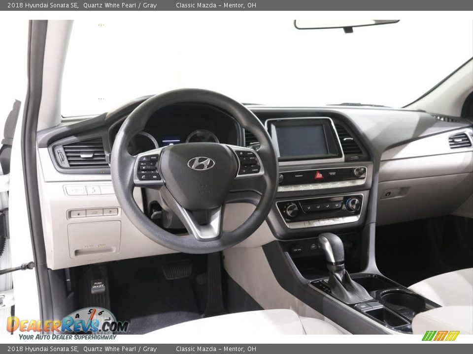 2018 Hyundai Sonata SE Quartz White Pearl / Gray Photo #6