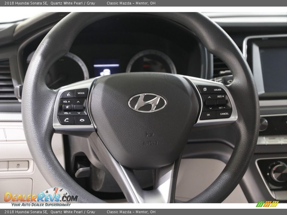 2018 Hyundai Sonata SE Quartz White Pearl / Gray Photo #7