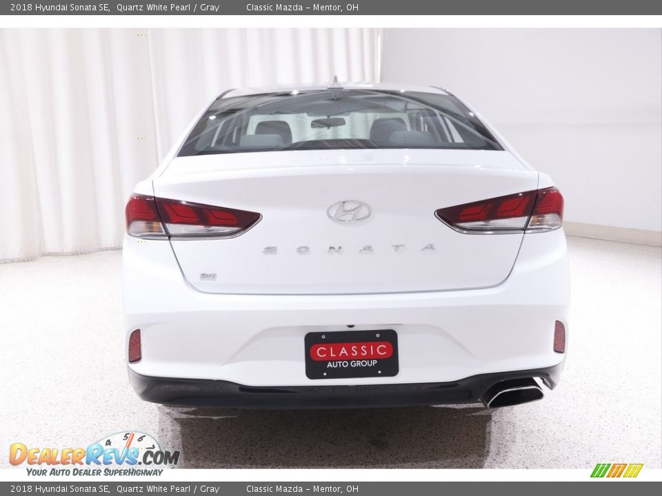 2018 Hyundai Sonata SE Quartz White Pearl / Gray Photo #16
