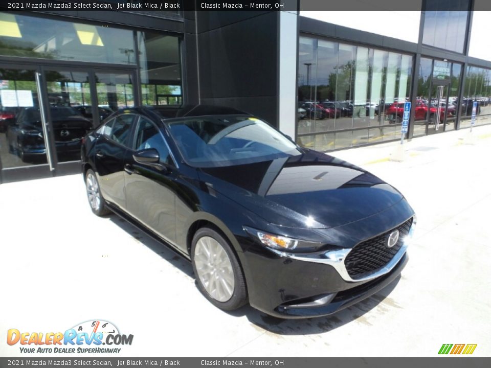 2021 Mazda Mazda3 Select Sedan Jet Black Mica / Black Photo #1