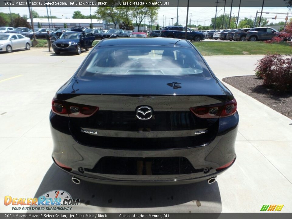 2021 Mazda Mazda3 Select Sedan Jet Black Mica / Black Photo #5