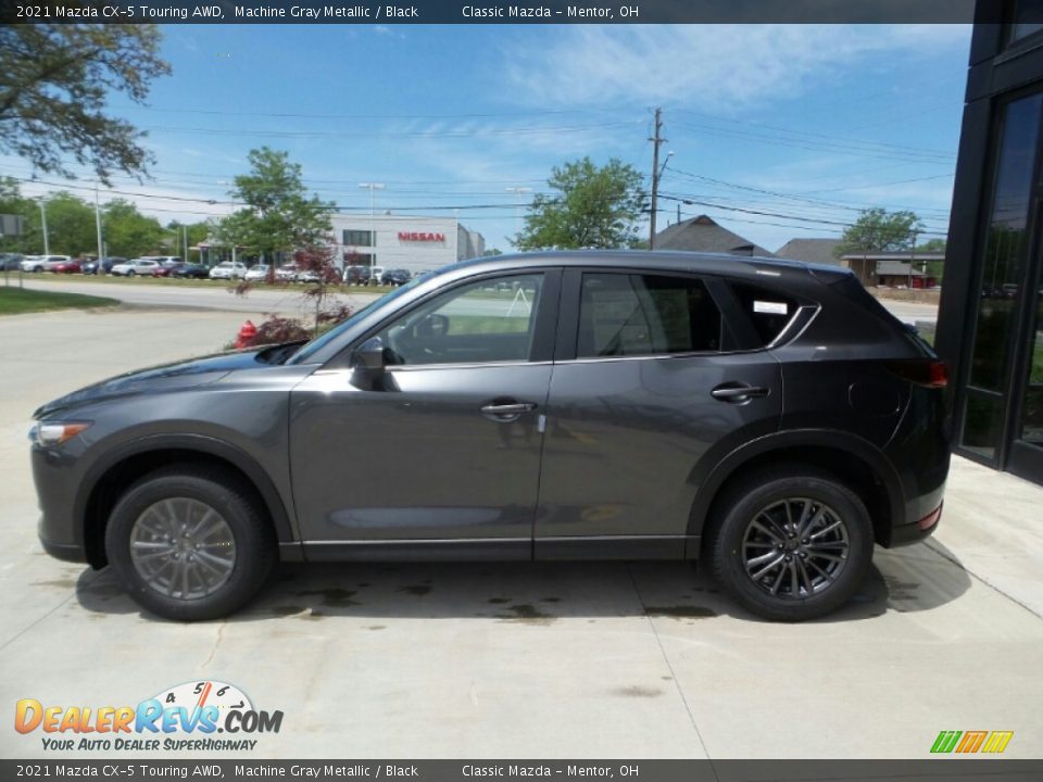 2021 Mazda CX-5 Touring AWD Machine Gray Metallic / Black Photo #6