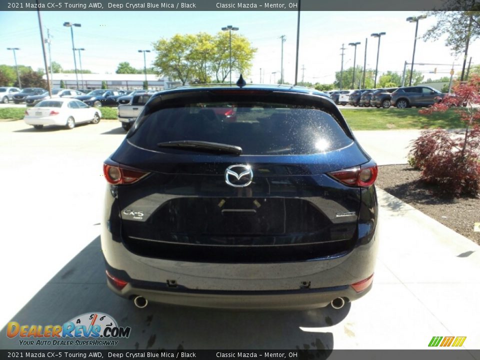 2021 Mazda CX-5 Touring AWD Deep Crystal Blue Mica / Black Photo #5