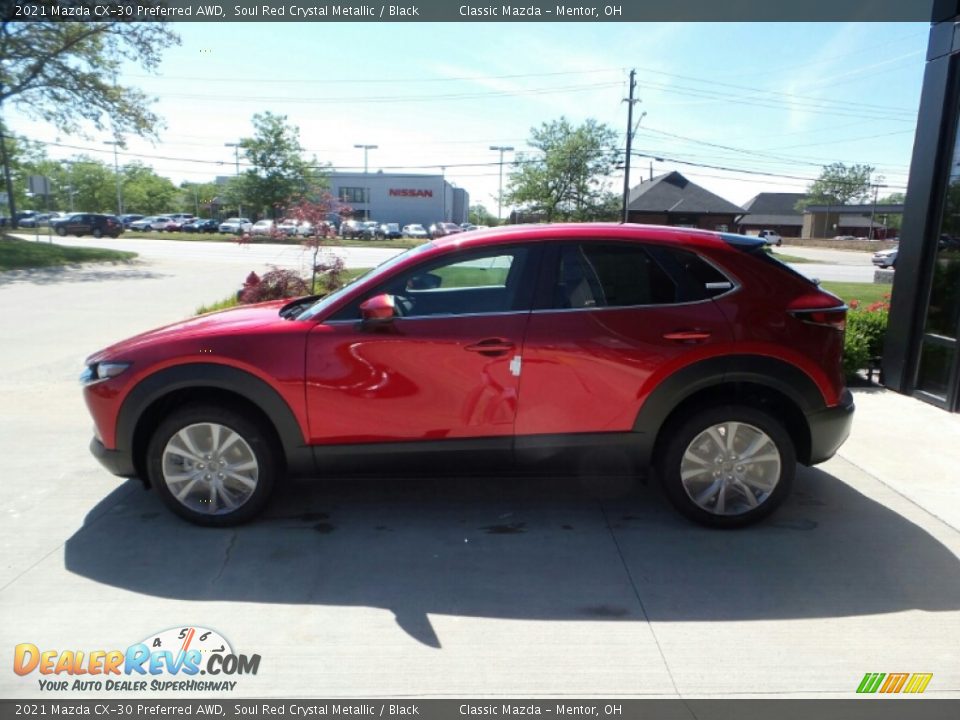 2021 Mazda CX-30 Preferred AWD Soul Red Crystal Metallic / Black Photo #6