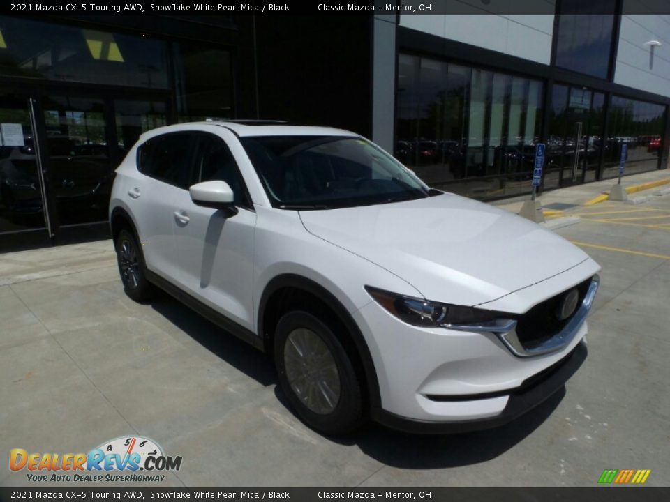 2021 Mazda CX-5 Touring AWD Snowflake White Pearl Mica / Black Photo #1