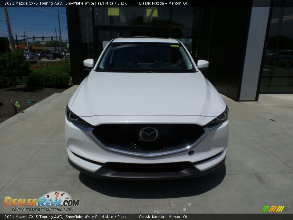 2021 Mazda CX-5 Touring AWD Snowflake White Pearl Mica / Black Photo #2