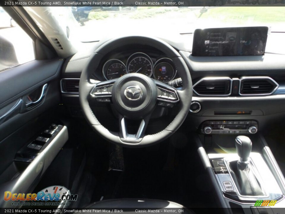 2021 Mazda CX-5 Touring AWD Snowflake White Pearl Mica / Black Photo #4