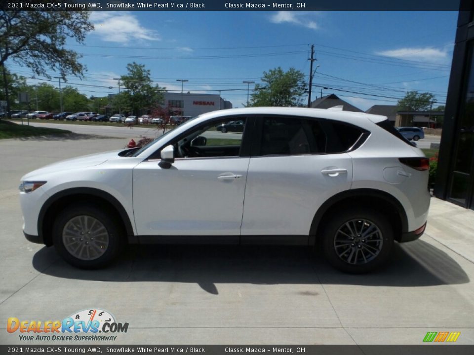 2021 Mazda CX-5 Touring AWD Snowflake White Pearl Mica / Black Photo #6