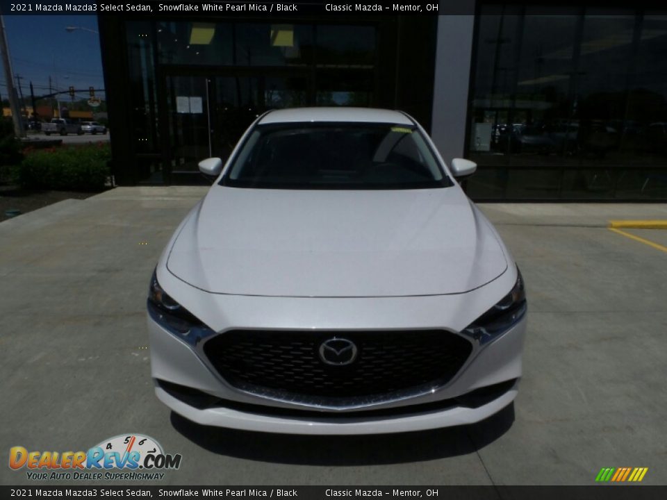 2021 Mazda Mazda3 Select Sedan Snowflake White Pearl Mica / Black Photo #2