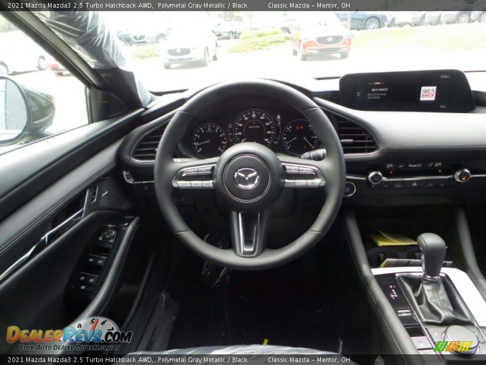 2021 Mazda Mazda3 2.5 Turbo Hatchback AWD Polymetal Gray Metallic / Black Photo #4