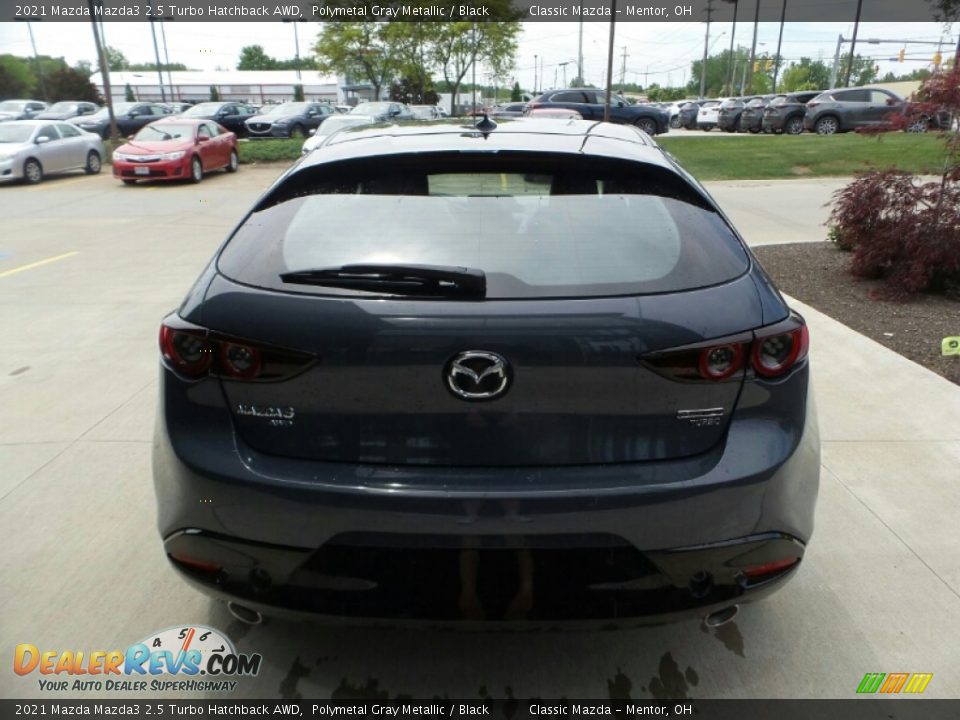 2021 Mazda Mazda3 2.5 Turbo Hatchback AWD Polymetal Gray Metallic / Black Photo #5