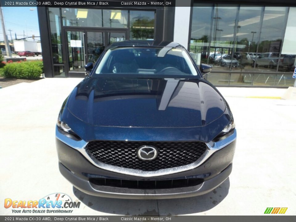 2021 Mazda CX-30 AWD Deep Crystal Blue Mica / Black Photo #2