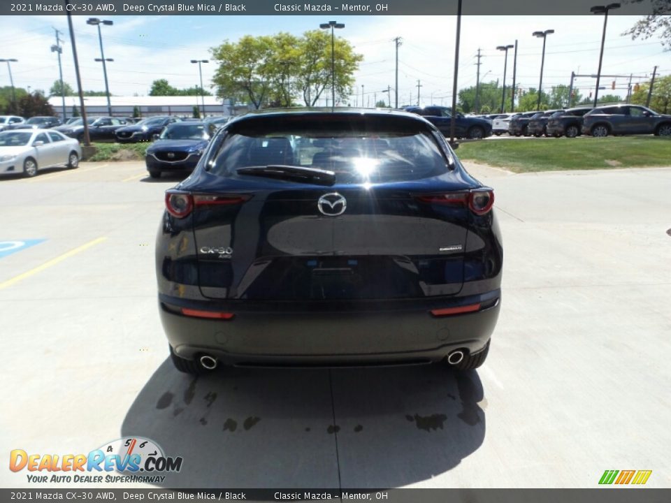 2021 Mazda CX-30 AWD Deep Crystal Blue Mica / Black Photo #5