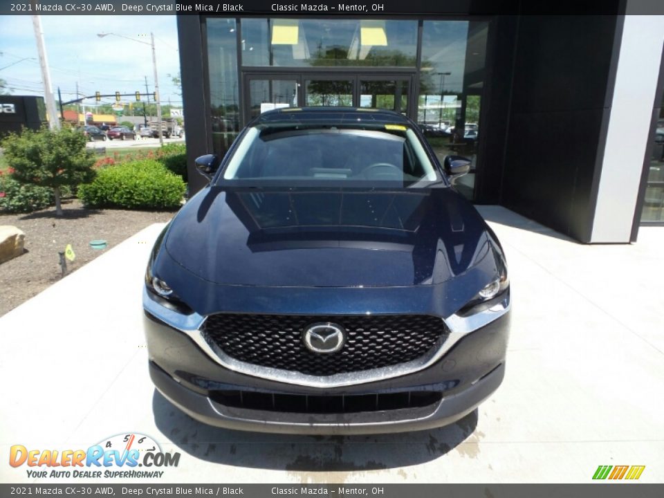 2021 Mazda CX-30 AWD Deep Crystal Blue Mica / Black Photo #2