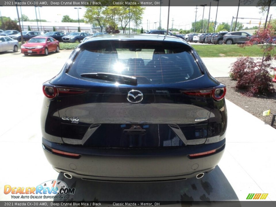 2021 Mazda CX-30 AWD Deep Crystal Blue Mica / Black Photo #5