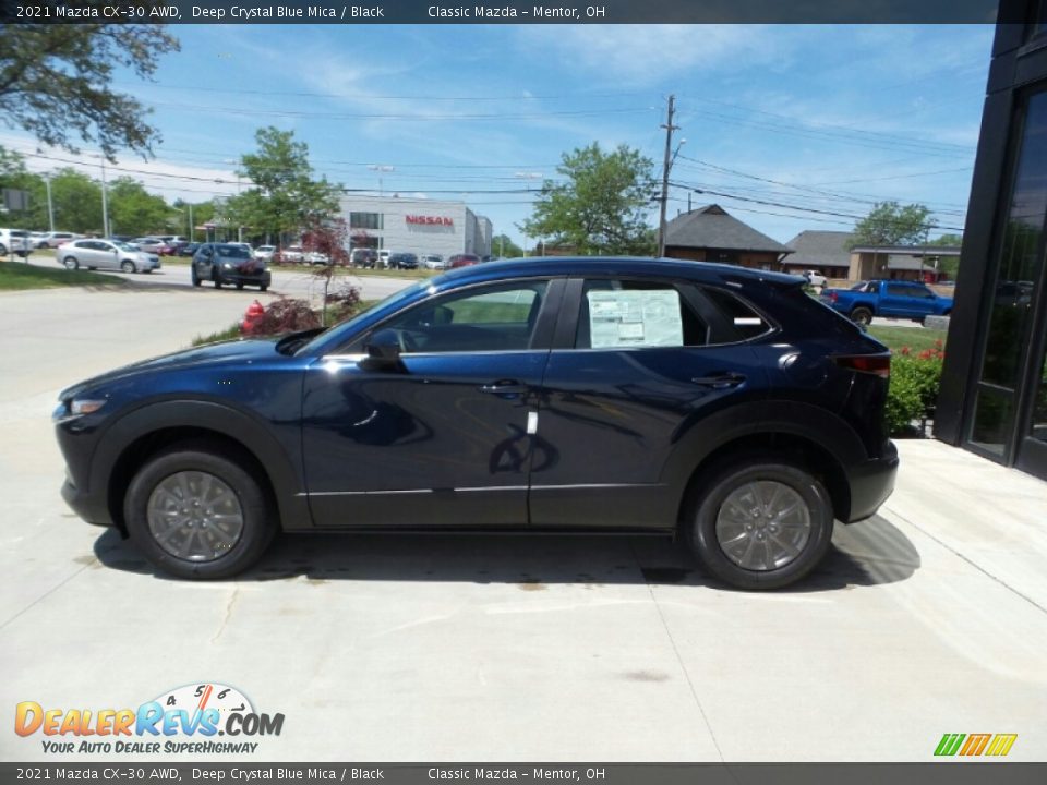 2021 Mazda CX-30 AWD Deep Crystal Blue Mica / Black Photo #6