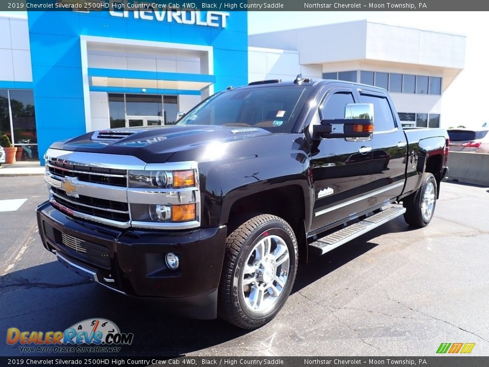 2019 Chevrolet Silverado 2500HD High Country Crew Cab 4WD Black / High Country Saddle Photo #2