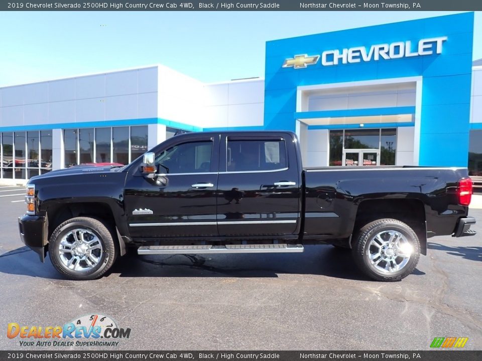 2019 Chevrolet Silverado 2500HD High Country Crew Cab 4WD Black / High Country Saddle Photo #3