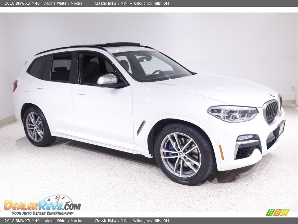 2018 BMW X3 M40i Alpine White / Mocha Photo #1