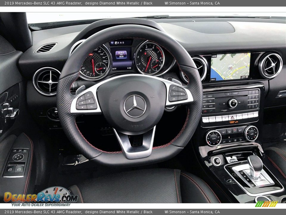 2019 Mercedes-Benz SLC 43 AMG Roadster designo Diamond White Metallic / Black Photo #4