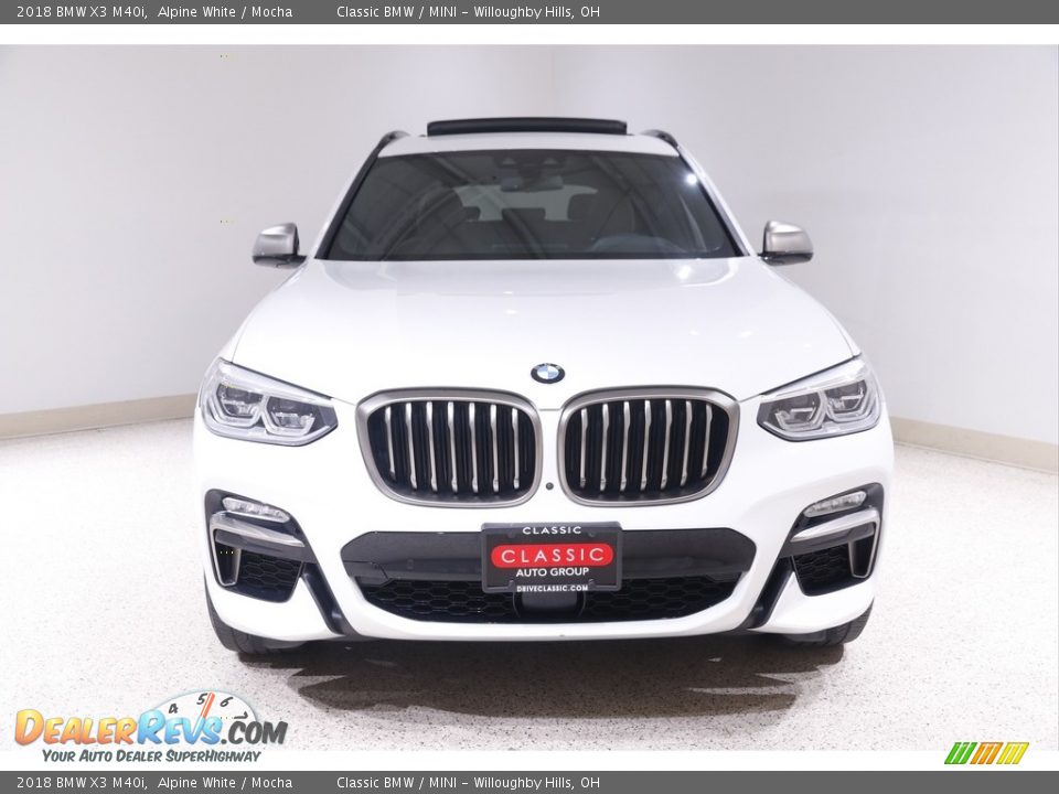 2018 BMW X3 M40i Alpine White / Mocha Photo #2