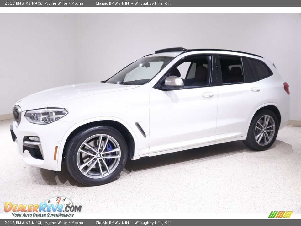 2018 BMW X3 M40i Alpine White / Mocha Photo #3