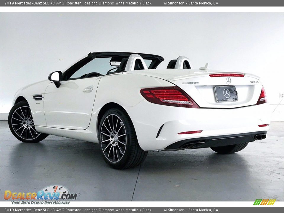 2019 Mercedes-Benz SLC 43 AMG Roadster designo Diamond White Metallic / Black Photo #10