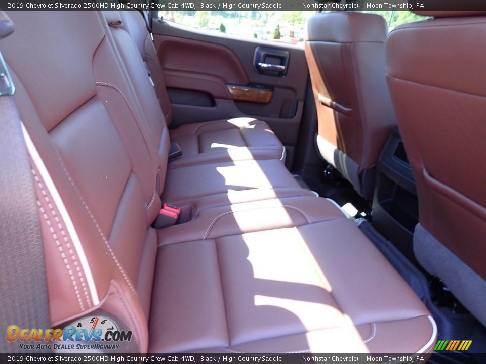 Rear Seat of 2019 Chevrolet Silverado 2500HD High Country Crew Cab 4WD Photo #18