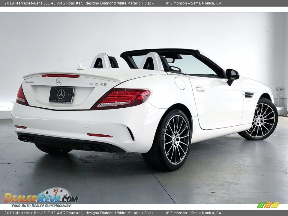 2019 Mercedes-Benz SLC 43 AMG Roadster designo Diamond White Metallic / Black Photo #13