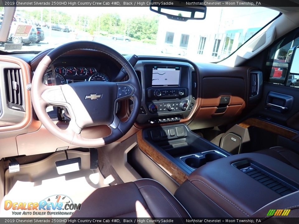 2019 Chevrolet Silverado 2500HD High Country Crew Cab 4WD Black / High Country Saddle Photo #23