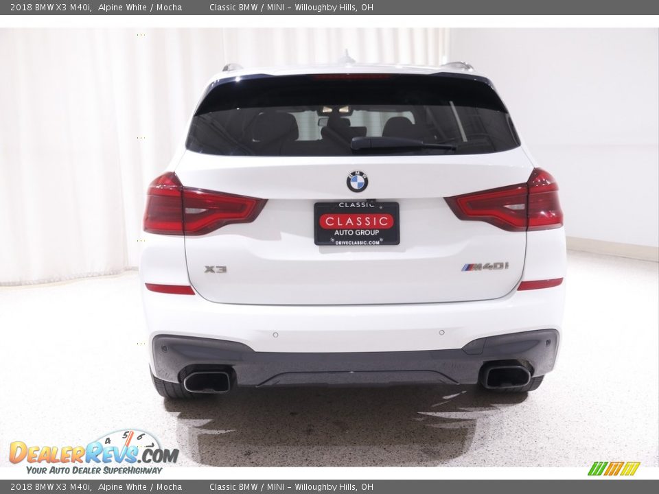 2018 BMW X3 M40i Alpine White / Mocha Photo #21