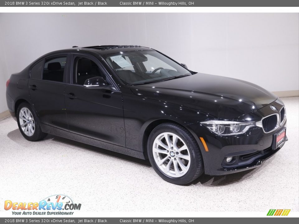 2018 BMW 3 Series 320i xDrive Sedan Jet Black / Black Photo #1