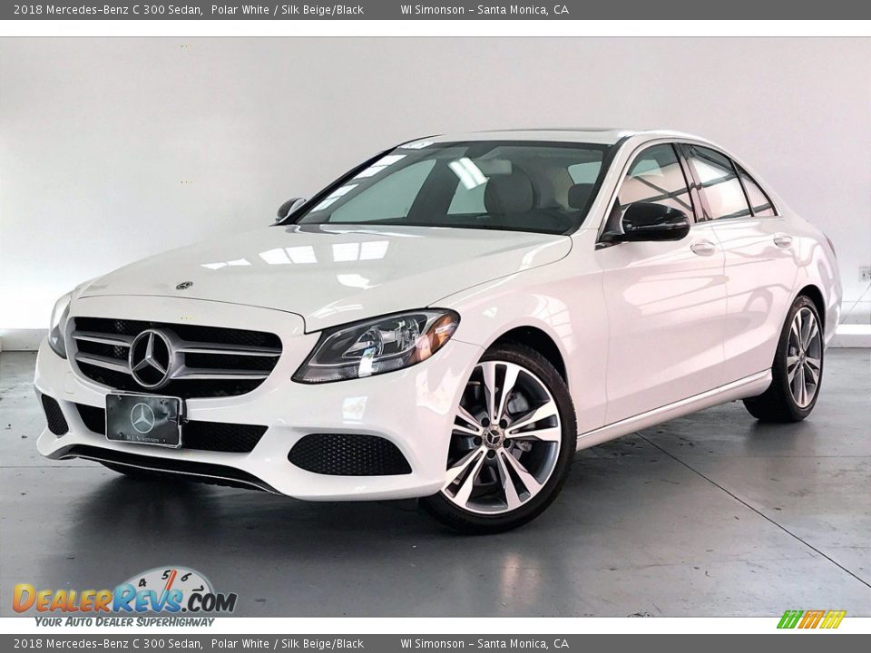 2018 Mercedes-Benz C 300 Sedan Polar White / Silk Beige/Black Photo #12