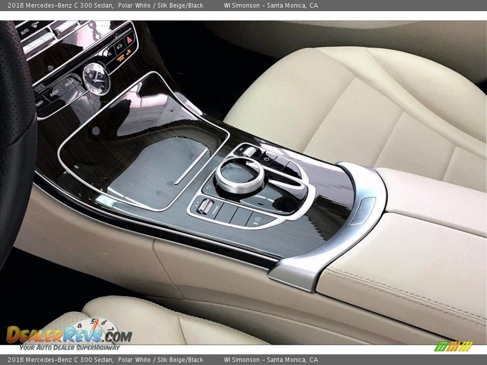 2018 Mercedes-Benz C 300 Sedan Polar White / Silk Beige/Black Photo #17
