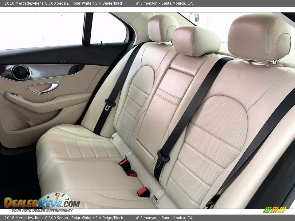 2018 Mercedes-Benz C 300 Sedan Polar White / Silk Beige/Black Photo #20