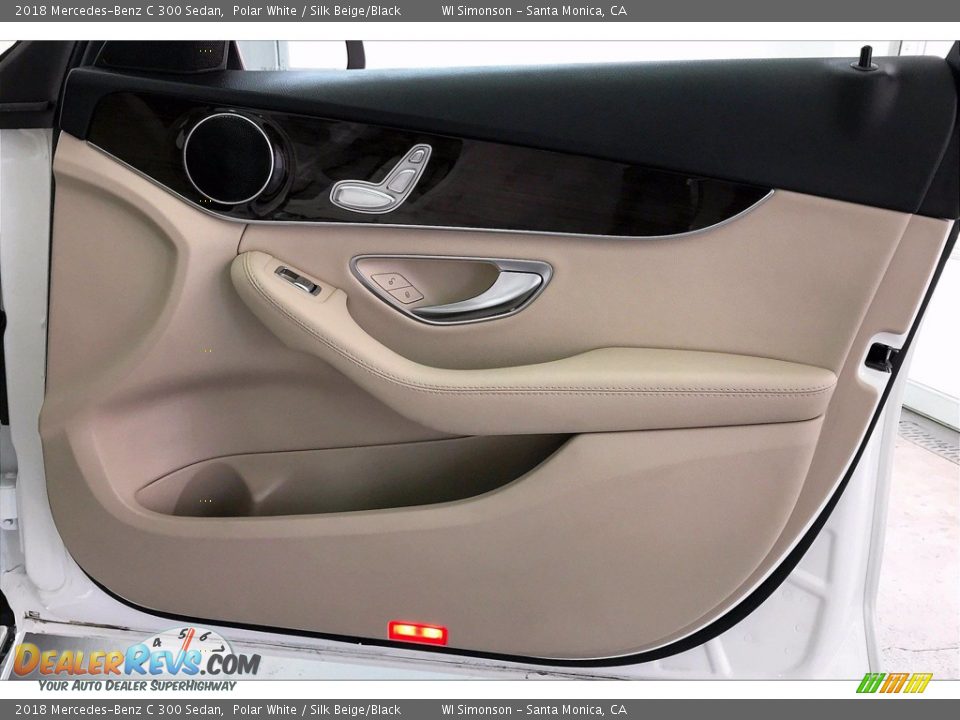 2018 Mercedes-Benz C 300 Sedan Polar White / Silk Beige/Black Photo #27