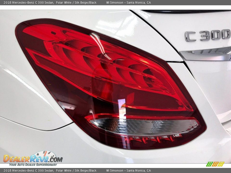 2018 Mercedes-Benz C 300 Sedan Polar White / Silk Beige/Black Photo #29