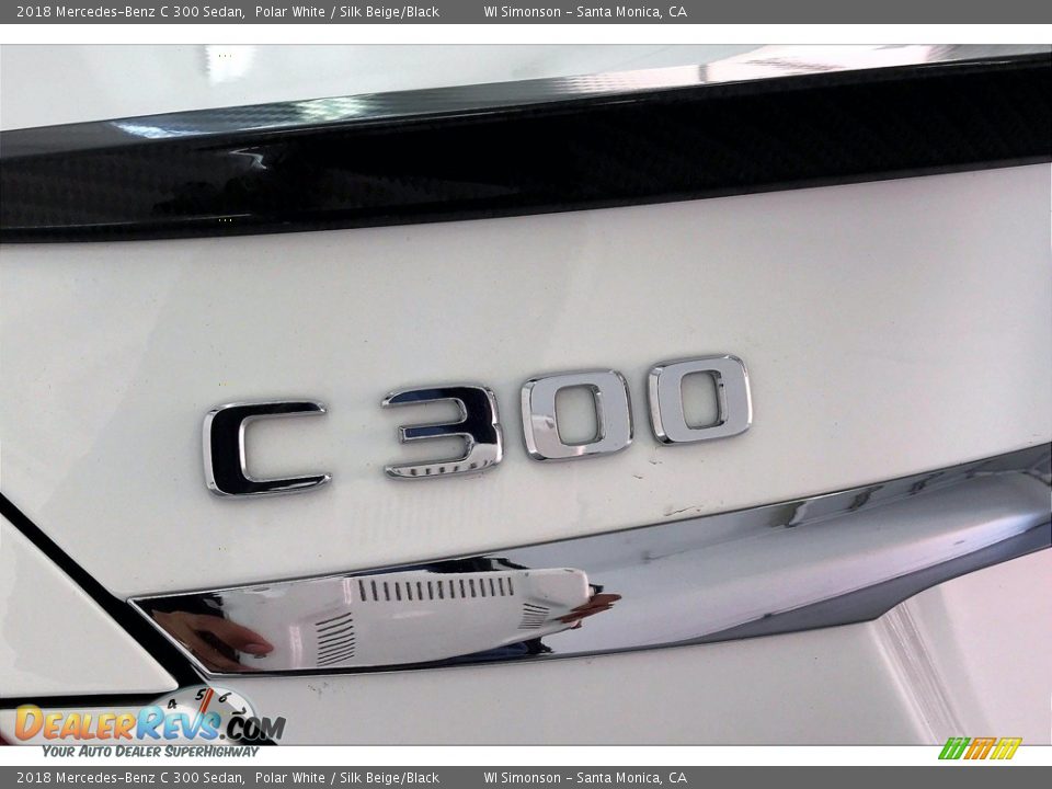 2018 Mercedes-Benz C 300 Sedan Polar White / Silk Beige/Black Photo #31