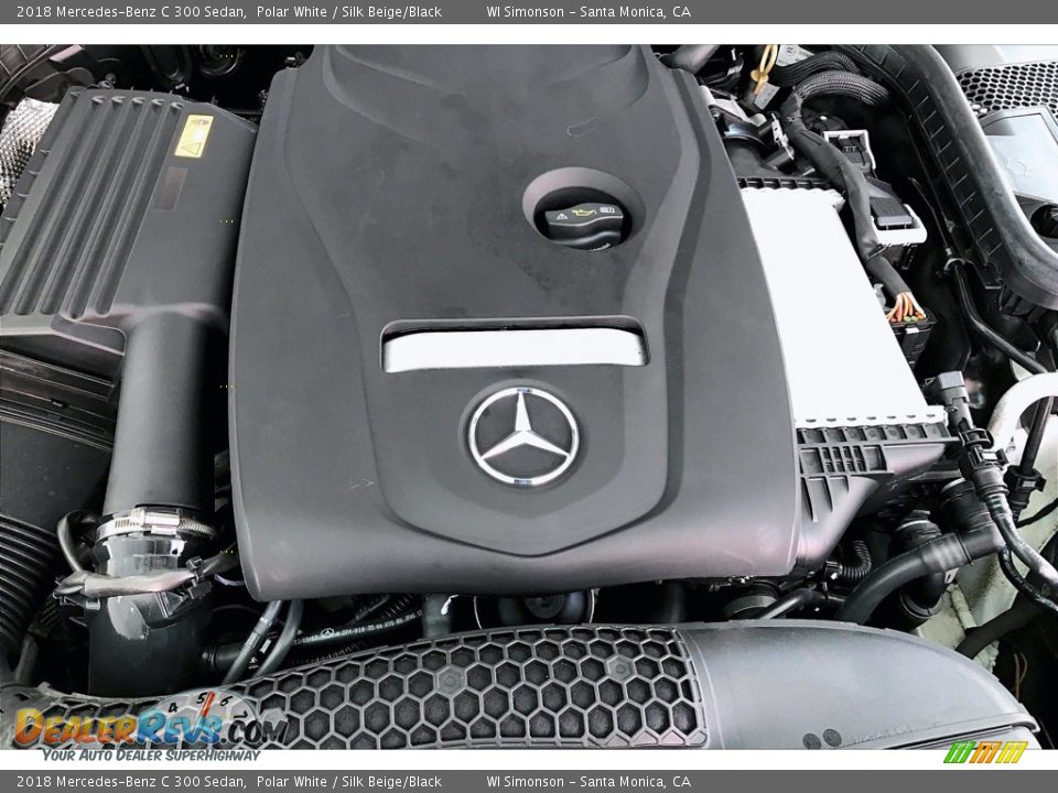 2018 Mercedes-Benz C 300 Sedan Polar White / Silk Beige/Black Photo #32