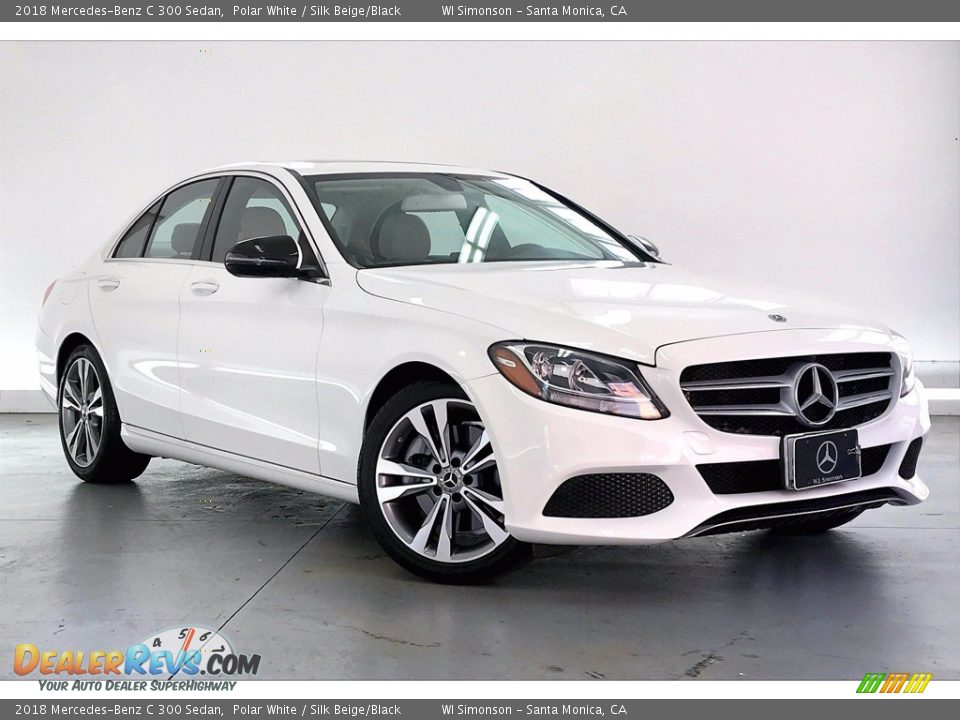 2018 Mercedes-Benz C 300 Sedan Polar White / Silk Beige/Black Photo #34
