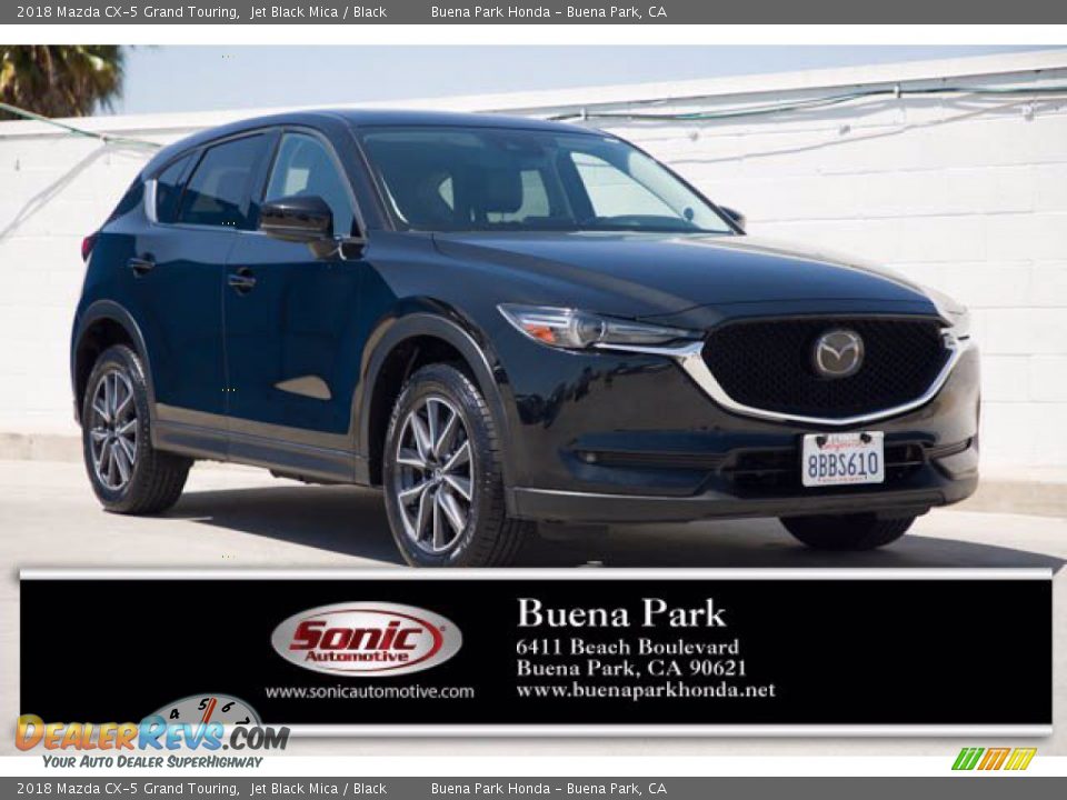 2018 Mazda CX-5 Grand Touring Jet Black Mica / Black Photo #1