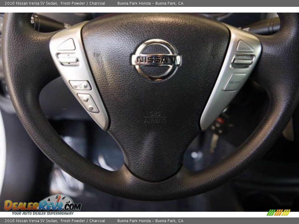 2016 Nissan Versa SV Sedan Steering Wheel Photo #15